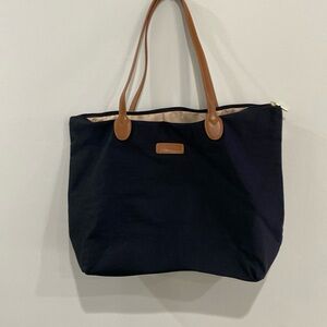 Black tote bag purse shoulder purse